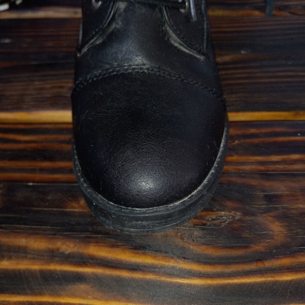 SUGAR Combat Chunky Heel Ankle Boots - Picture 8 of 13